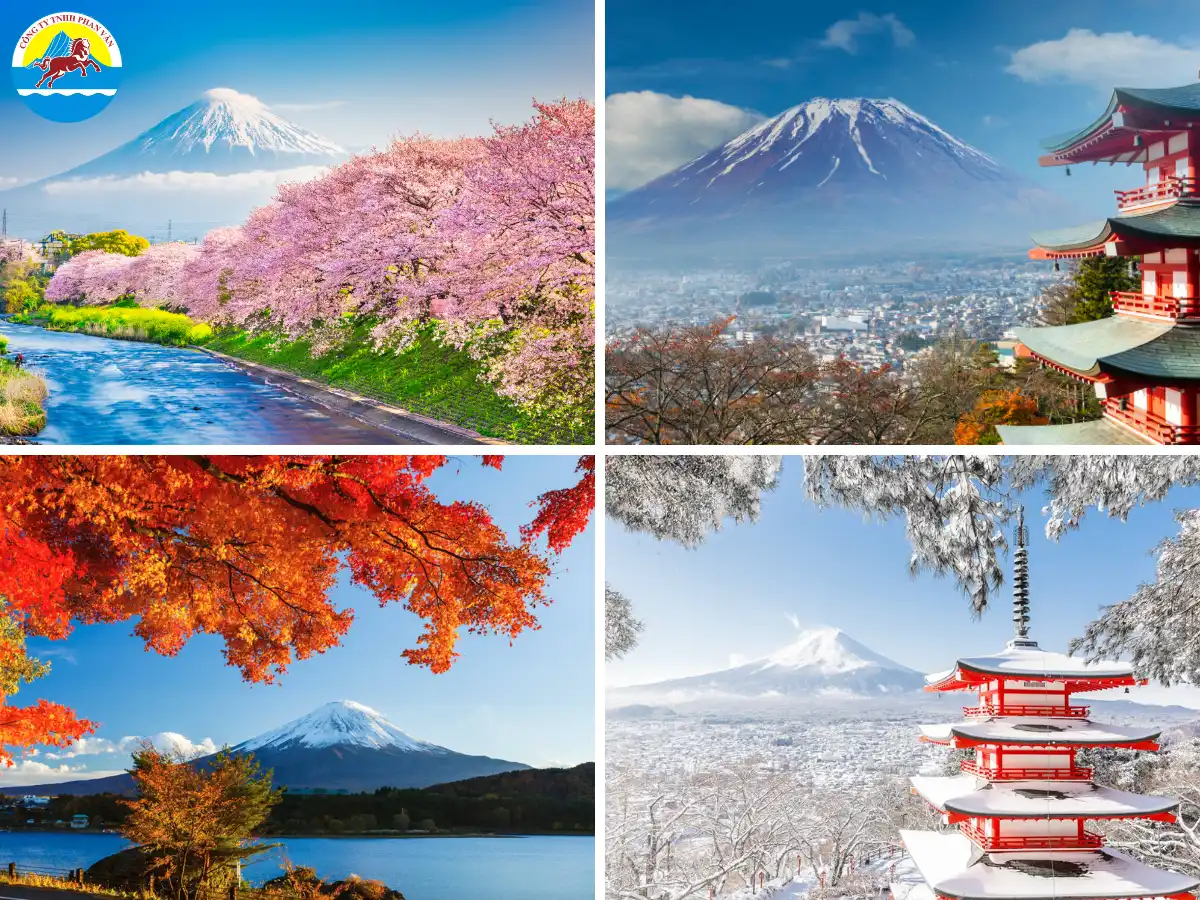 Nhật Bản là quốc gia hiếm hoi ở châu Á có bốn mùa hiện rõ theo từng giai đoạn trong năm