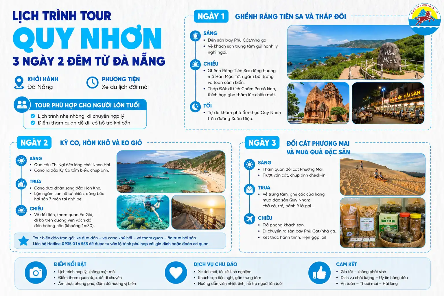 Lịch trình 3 ngày 2 đêm đi Quy Nhơn