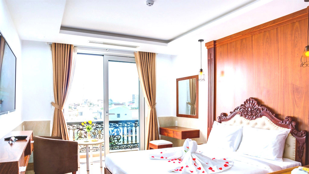 Phòng ngủ đơn giản nhưng đầy đủ tiện nghi