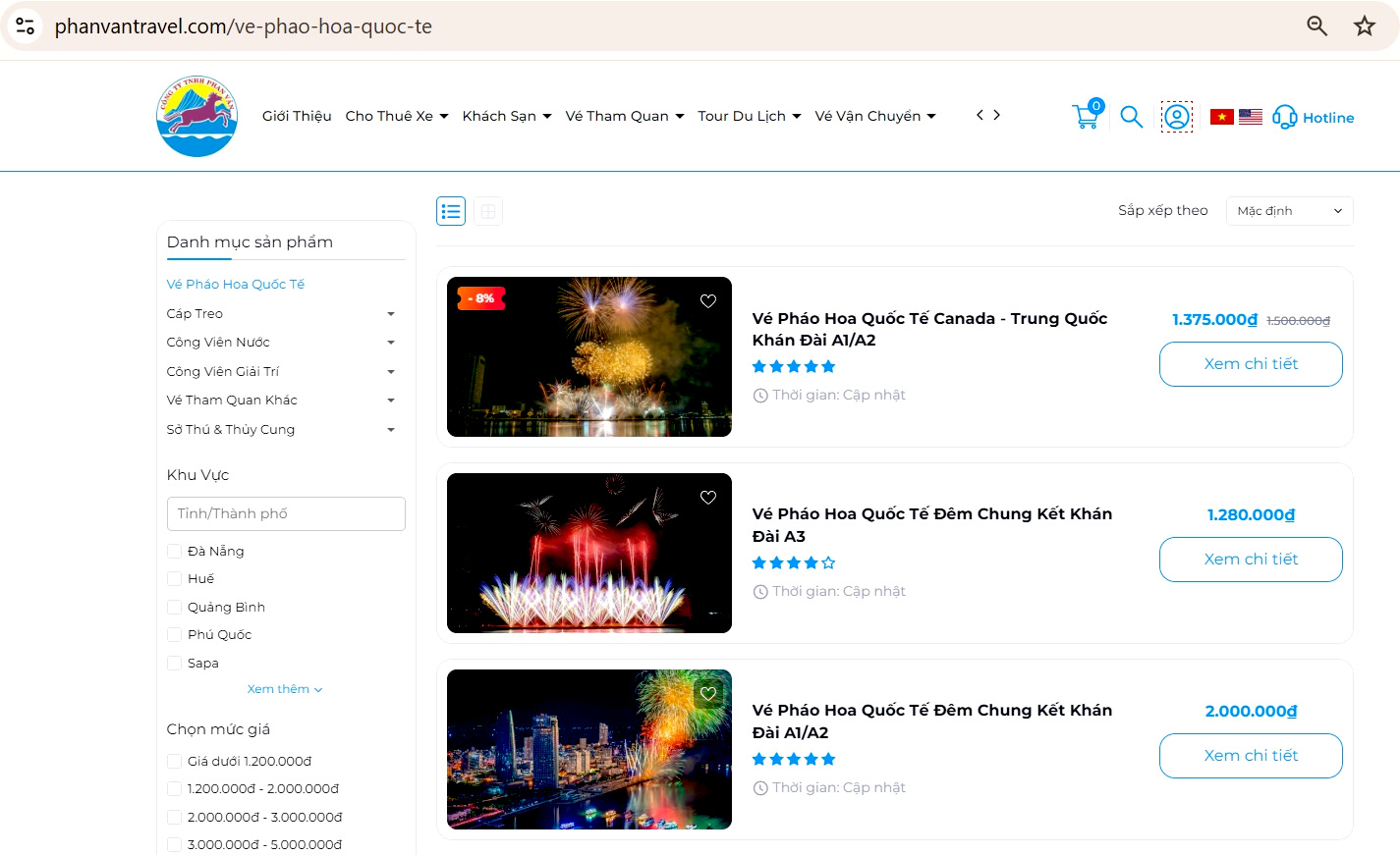 Đặt vé pháo hoa tại website uy tín, quý khách không phải lo lắng đến vấn đề giả mạo