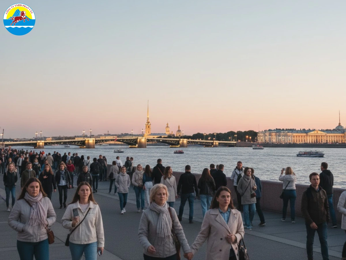 Thưởng thức cảnh quan Đêm Trắng sớm