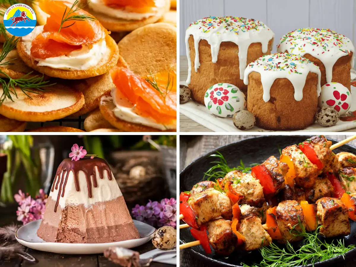 Ẩm thực mùa xuân Nga mang đậm hương vị truyền thống