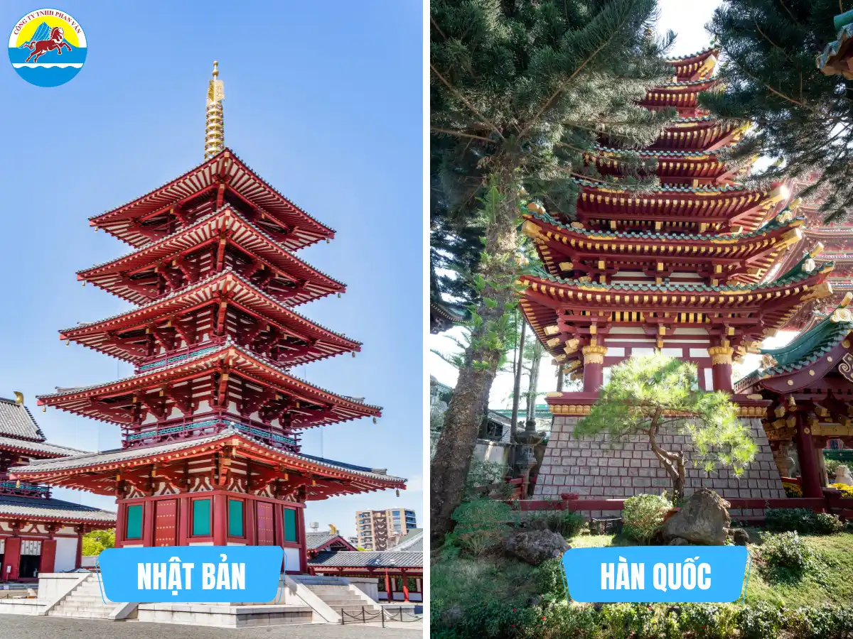 Nhật Bản và Hàn Quốc đều có những nét đặc trưng riêng