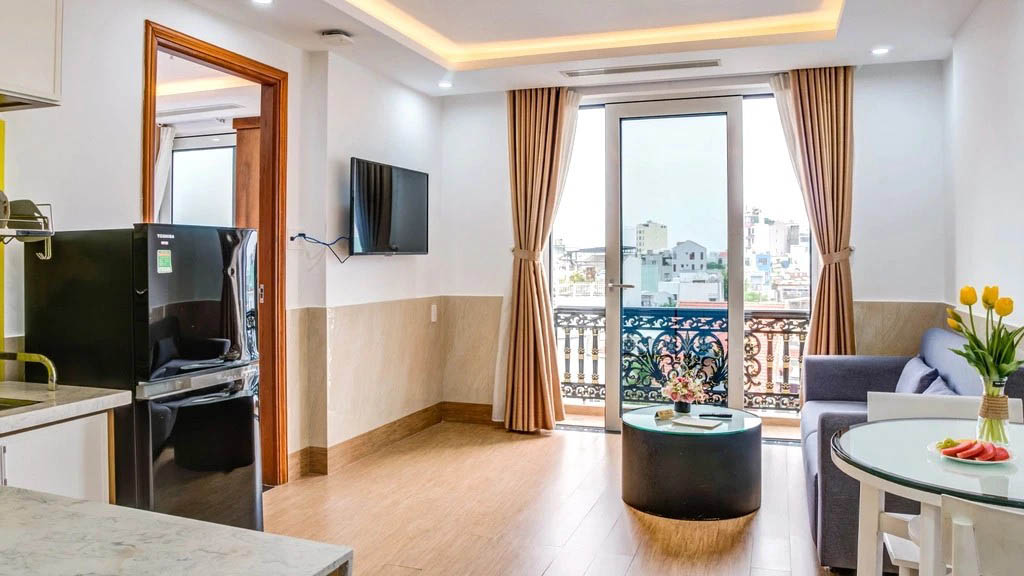 Phòng ngủ khách sạn đầy đủ tiện nghi