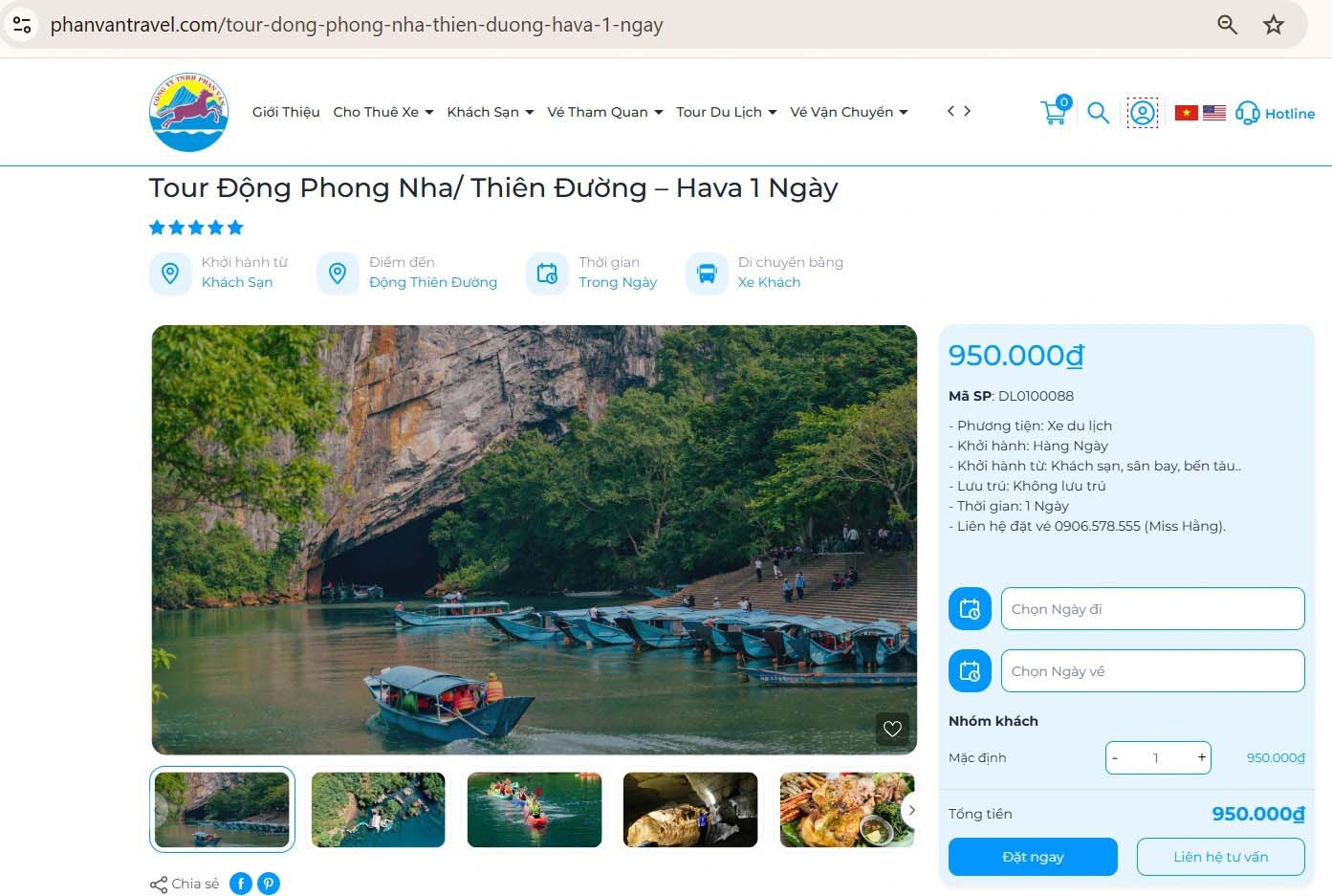 Đặt tour du lịch tại Phan Văn Travel