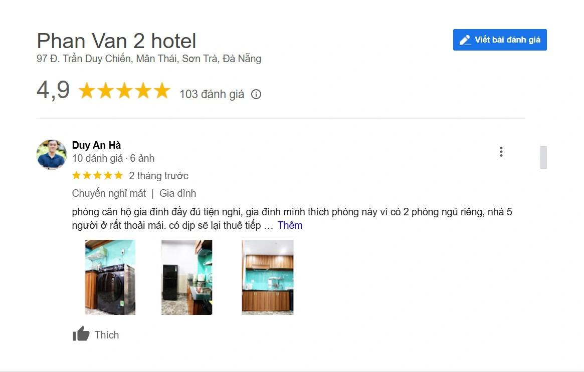 Đánh giá khách hàng về khách sạn Phan Văn