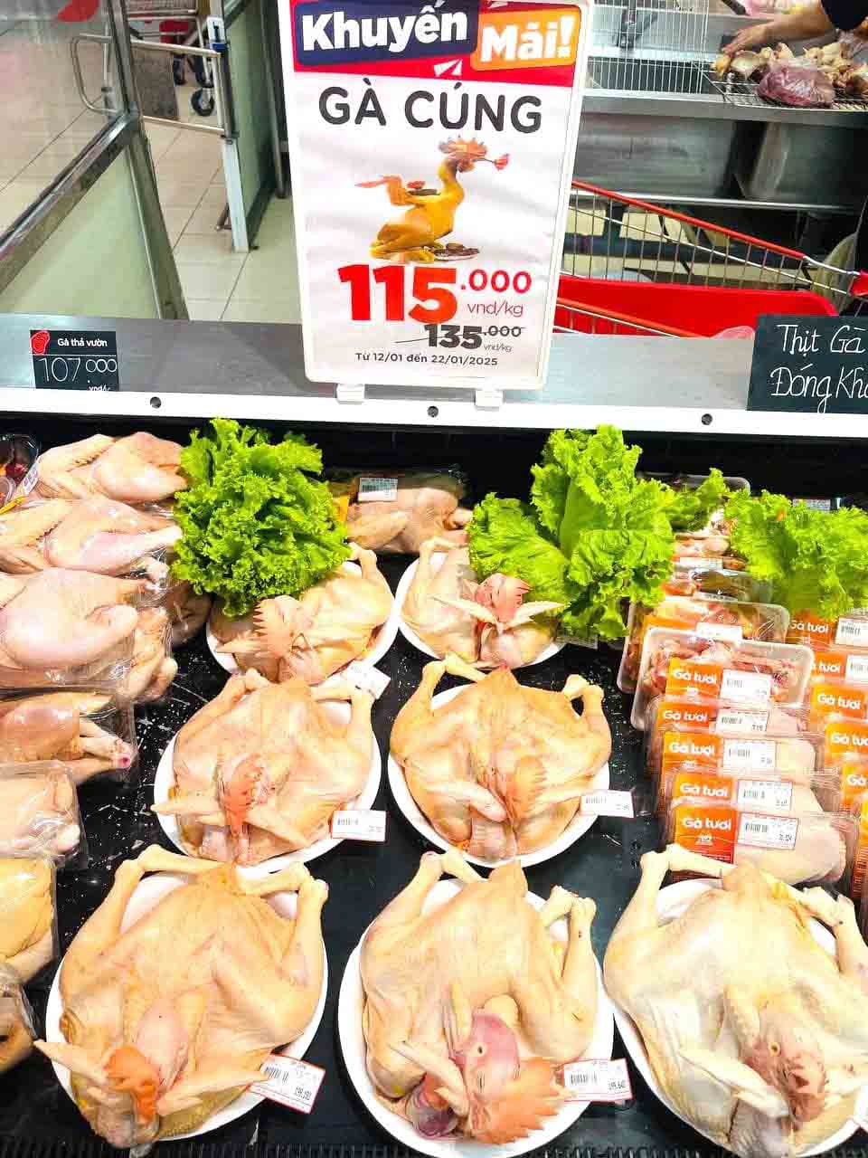 Gian hàng thực phẩm tươi sống tại GO! Đà Nẵng