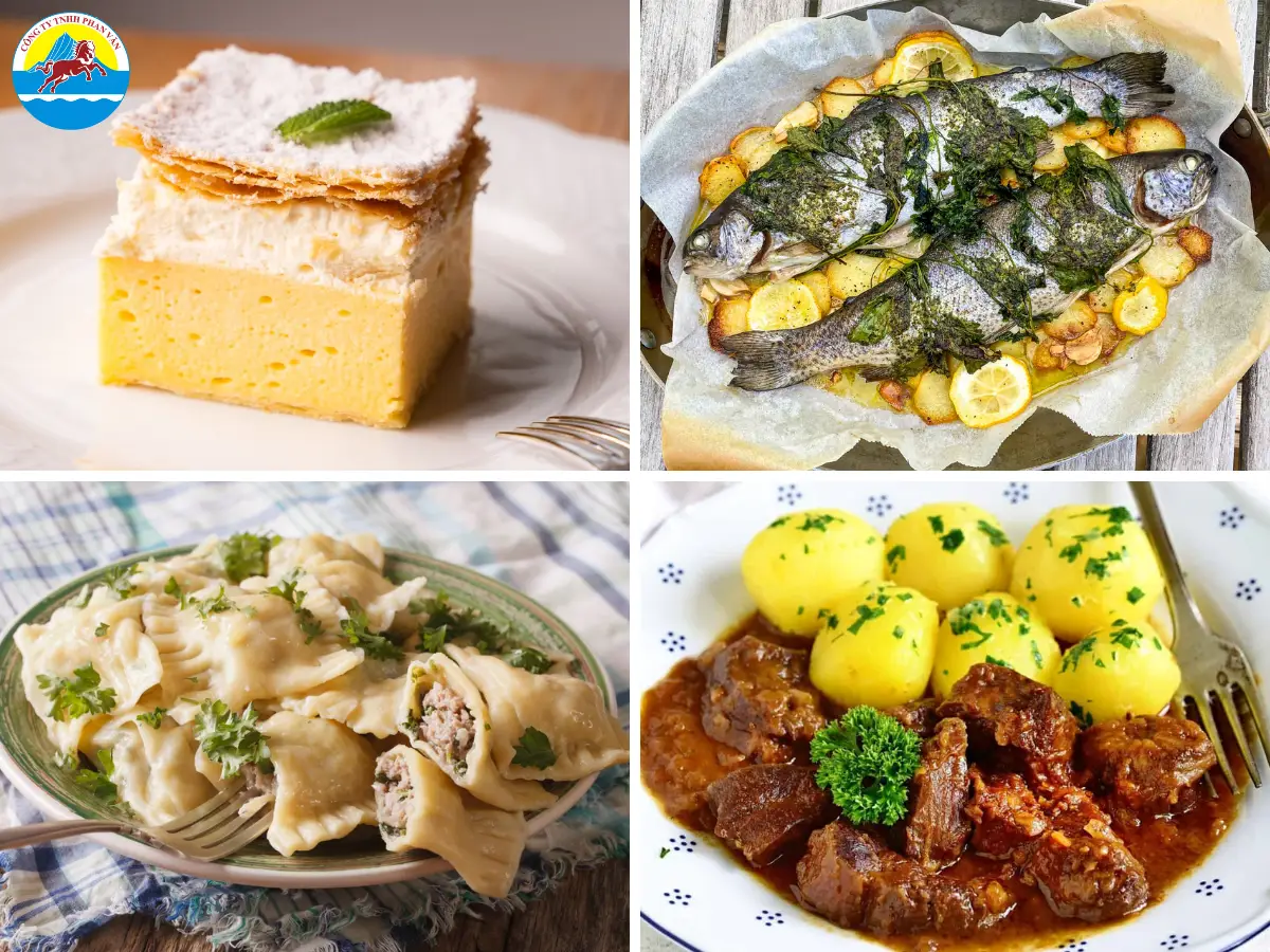 Ẩm thực ở đây pha trộn tinh tế từ Ý, Áo, Hungary, Croatia