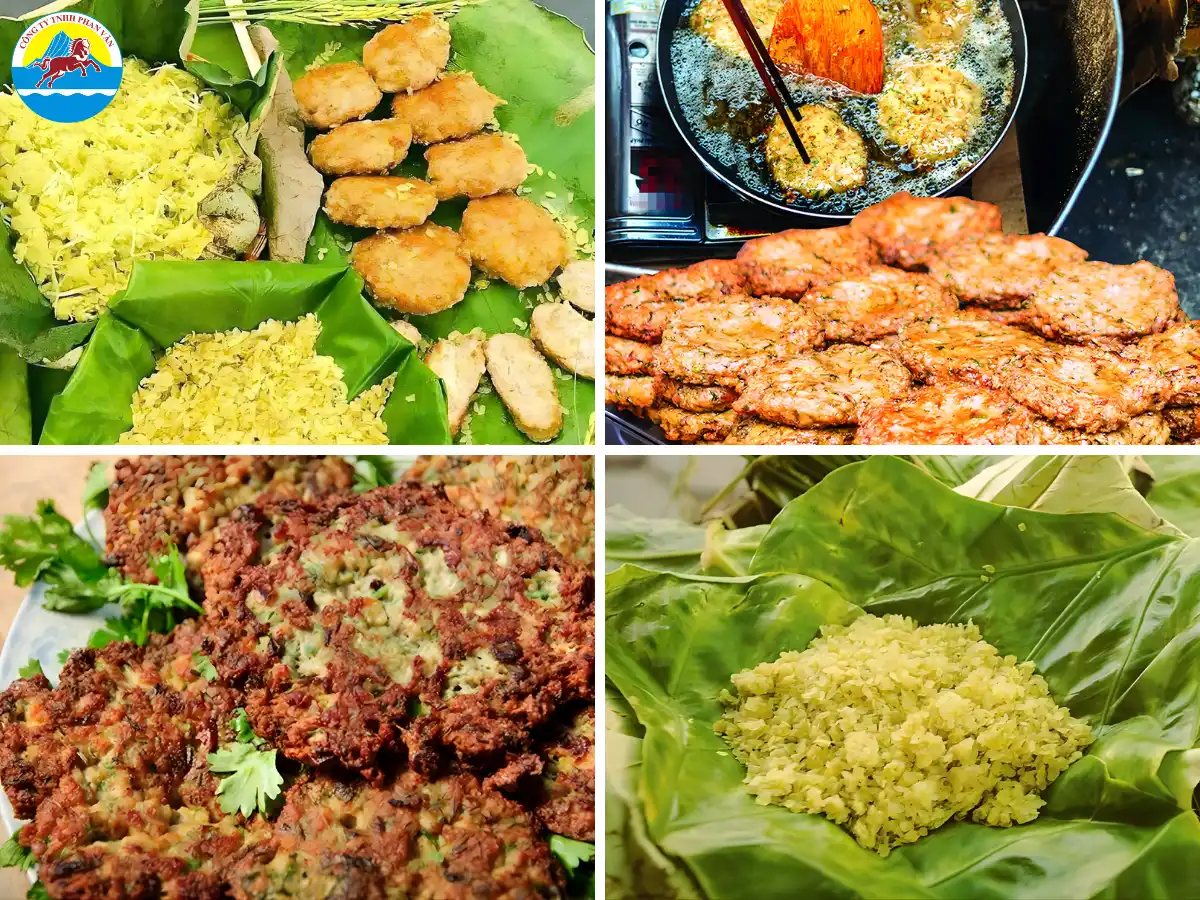 Cốm tươi làng Vòng và chả rươi