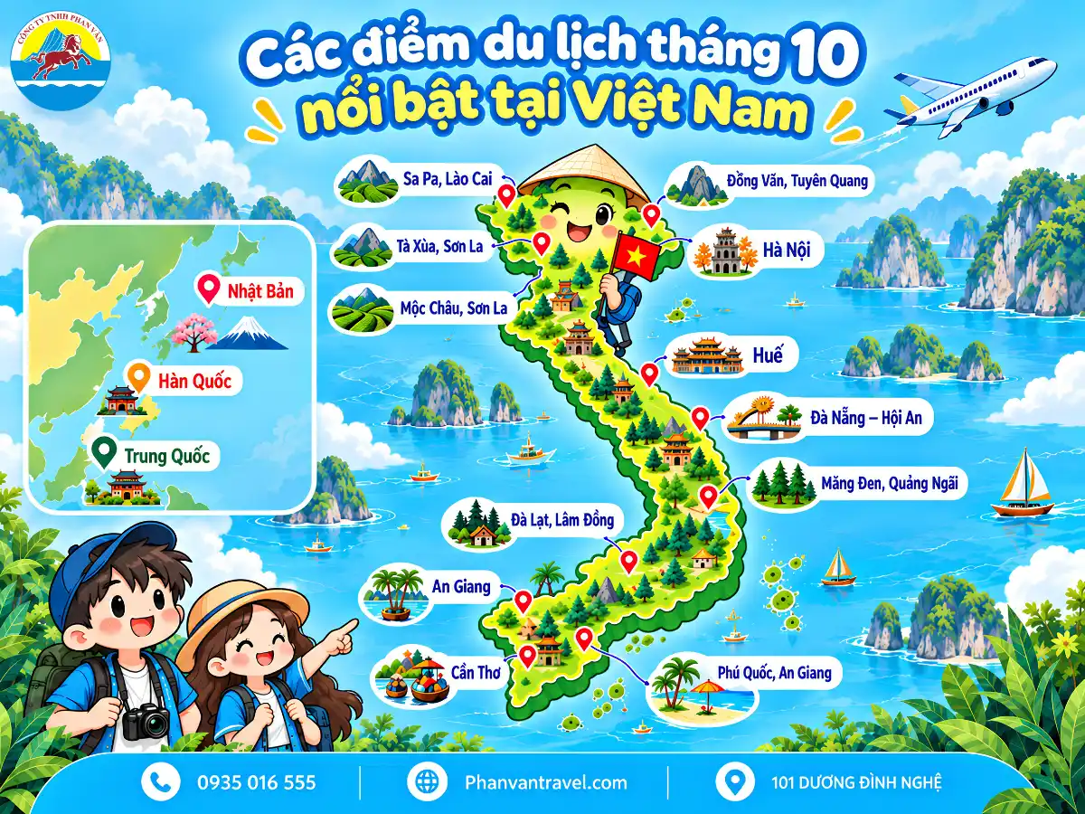 tháng 10 nên đi du lịch ở đâu