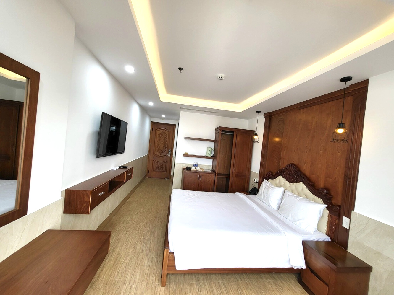 Phòng nghỉ đơn giản nhưng ấm cúng vô cùng