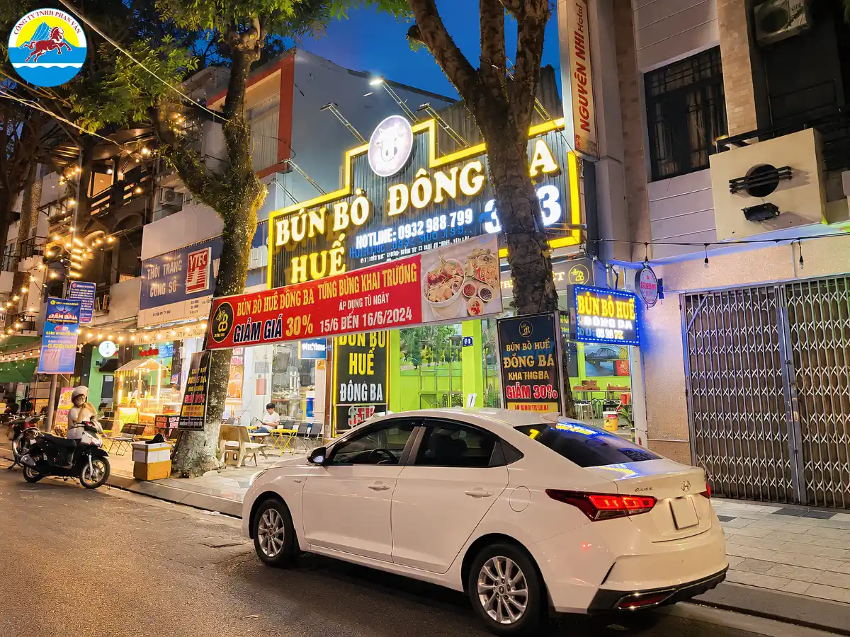 Dòng xe Hyundai Accent 4 chỗ từ Đà Nẵng đi Huế