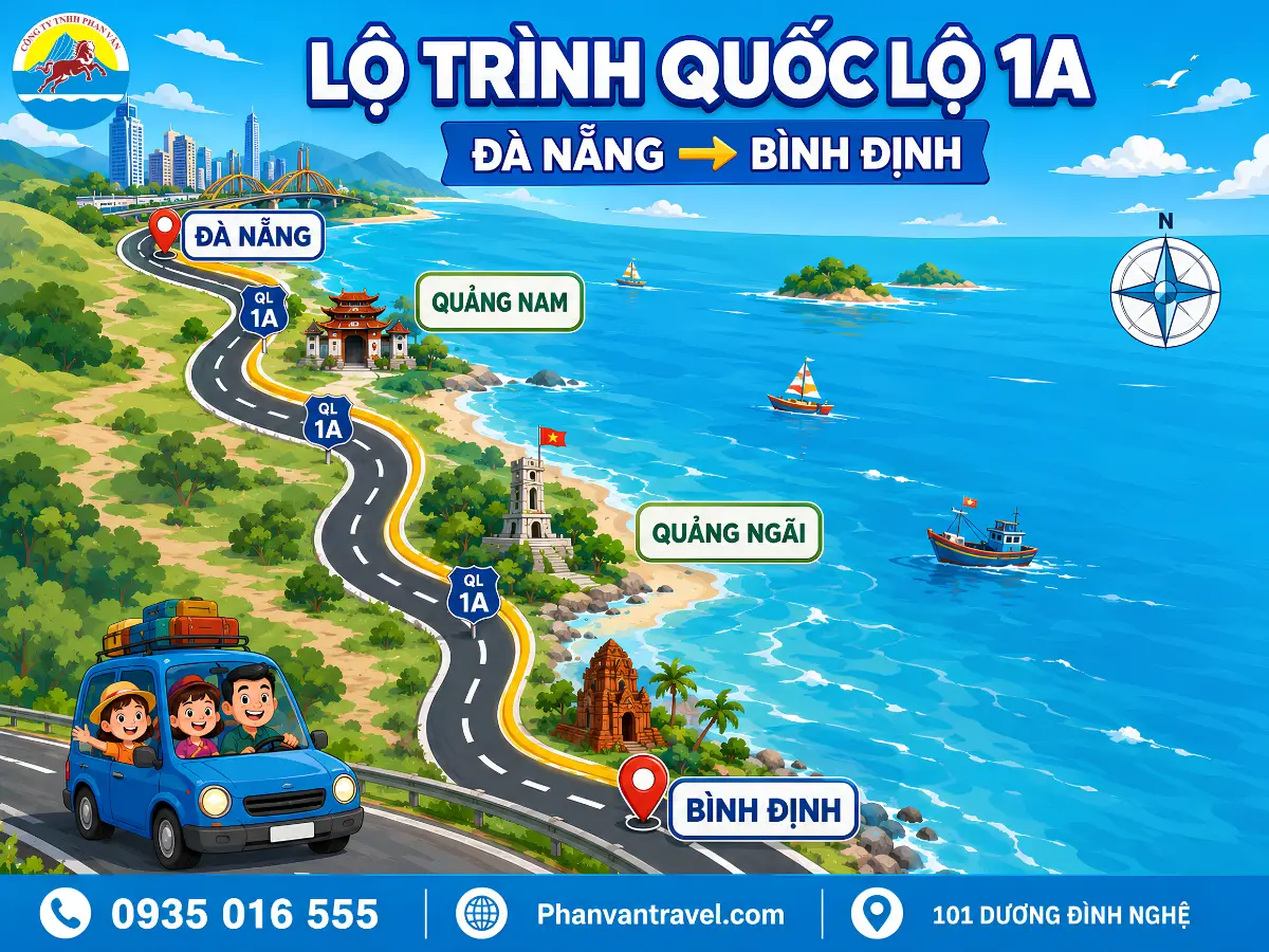 thuê xe Đà Nẵng đi Bình Định