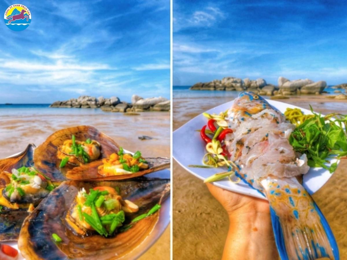 Đừng quên thưởng thức hải sản tươi ngon