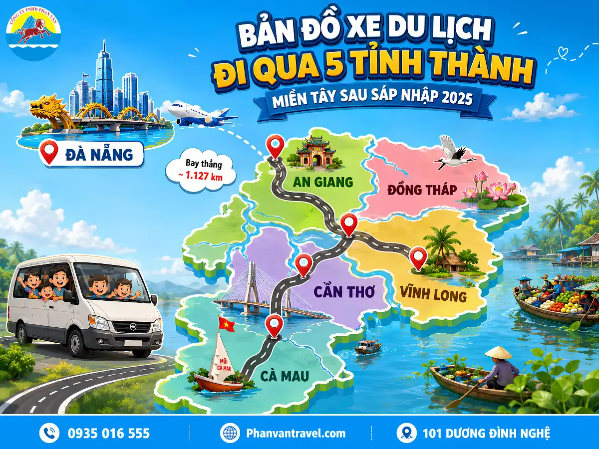 thuê xe đi miền Tây