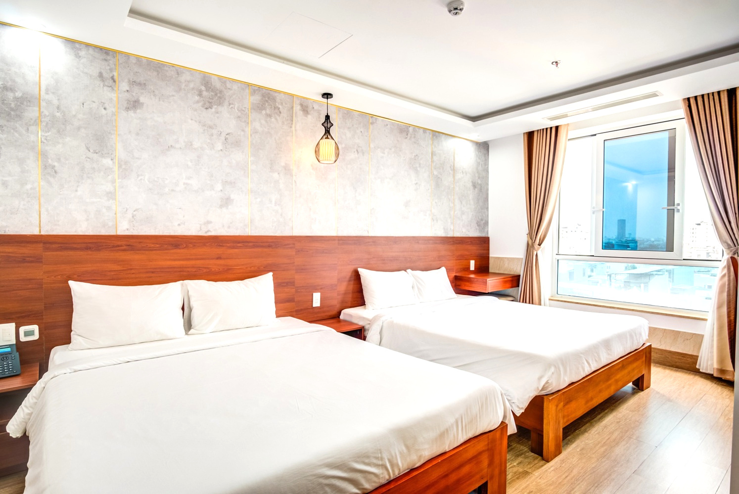 Phòng ngủ khách sạn Phan Văn 2, tuy đơn giản nhưng ấm cúng vô cùng