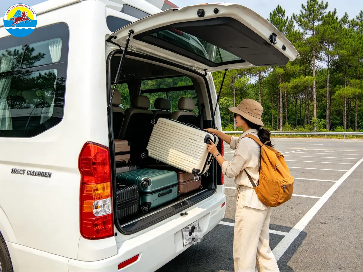 thuê xe limousine 19 chỗ Đà Nẵng đi Măng Đen