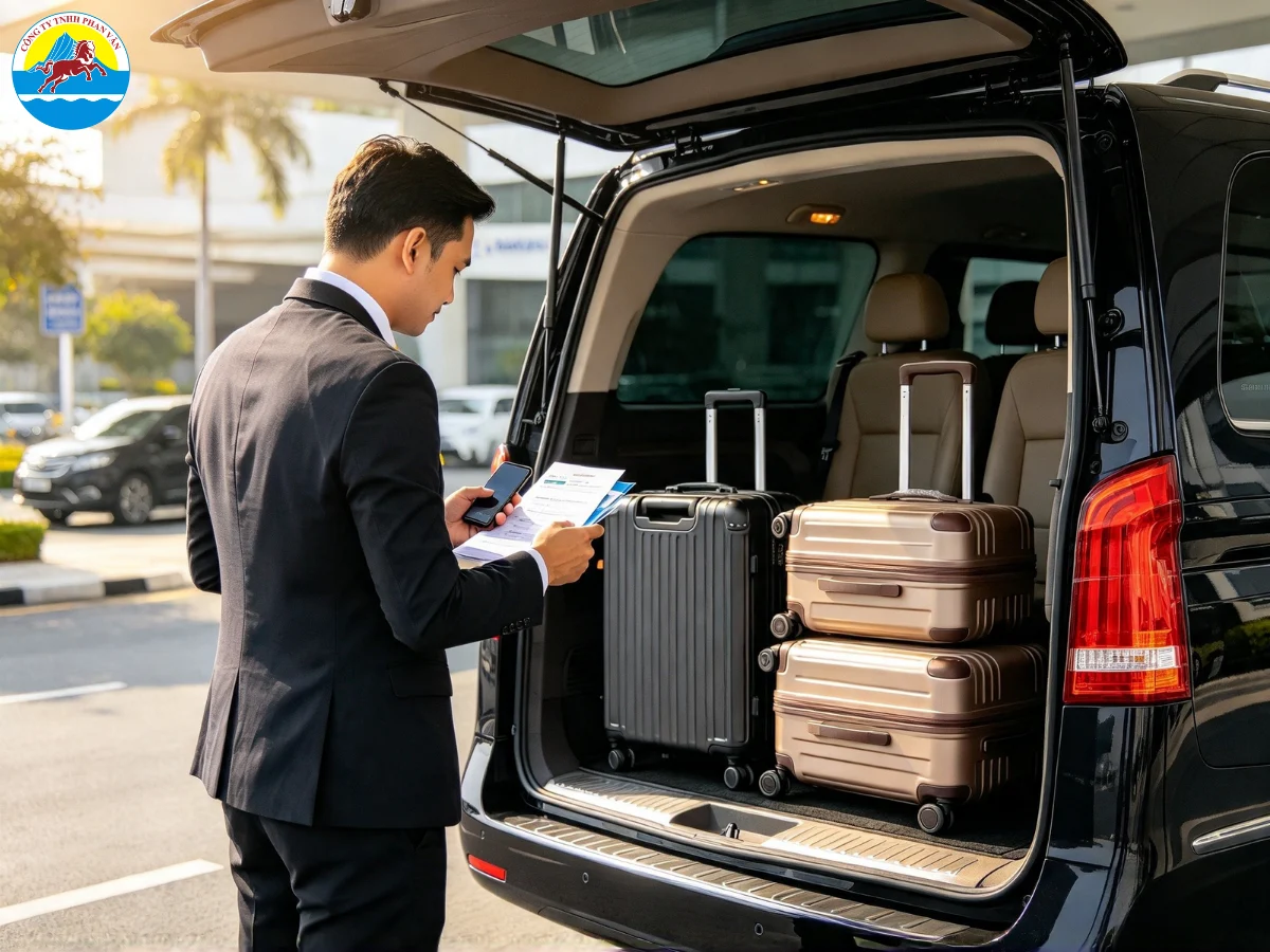 Du khách kiểm tra danh sách giấy tờ trước giờ xuất phát