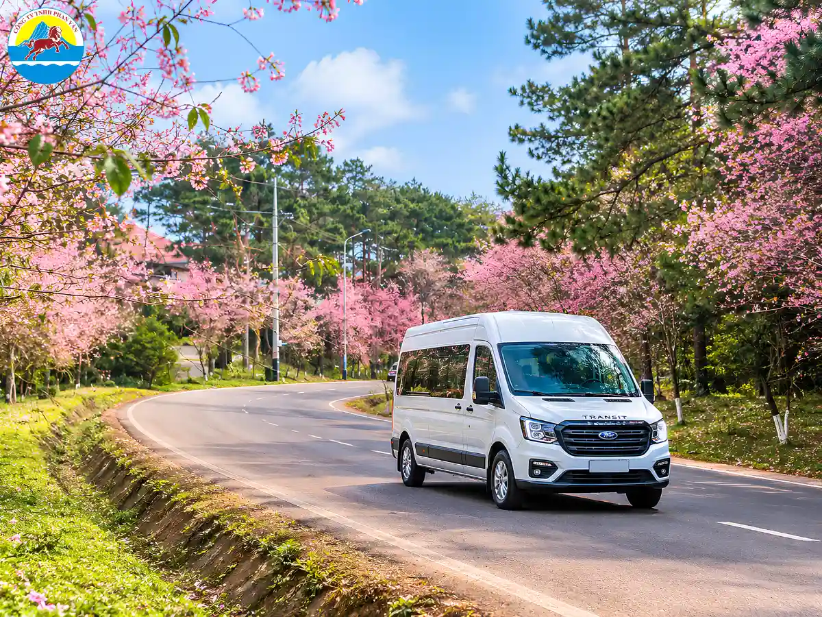 Xe limousine 9 chỗ đi Măng Đen của Phan Văn Travel