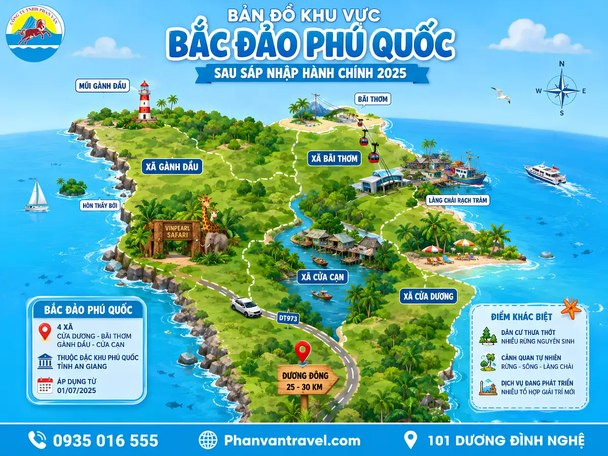tour Bắc Đảo Phú Quốc