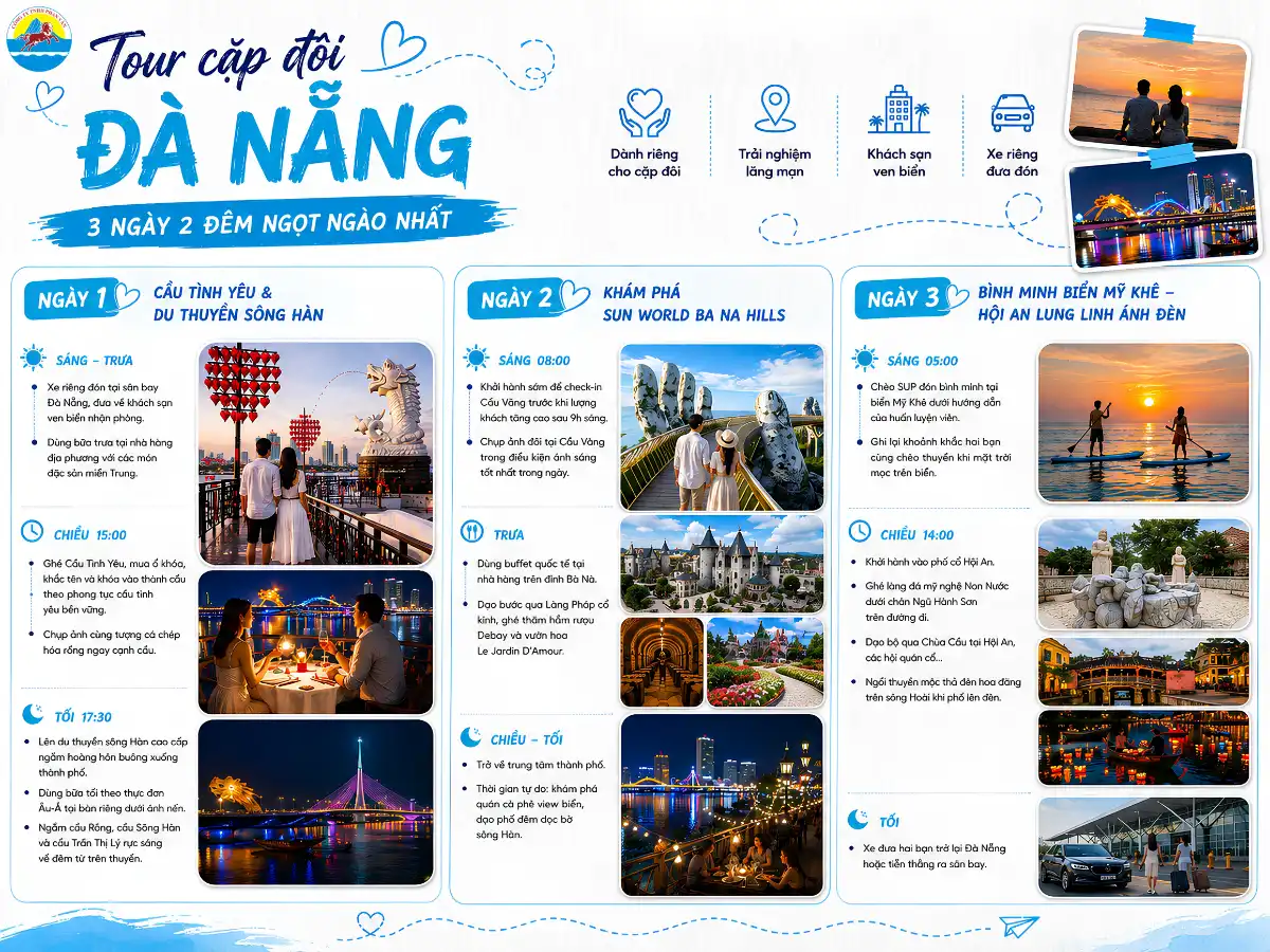 tour cặp đôi Đà Nẵng