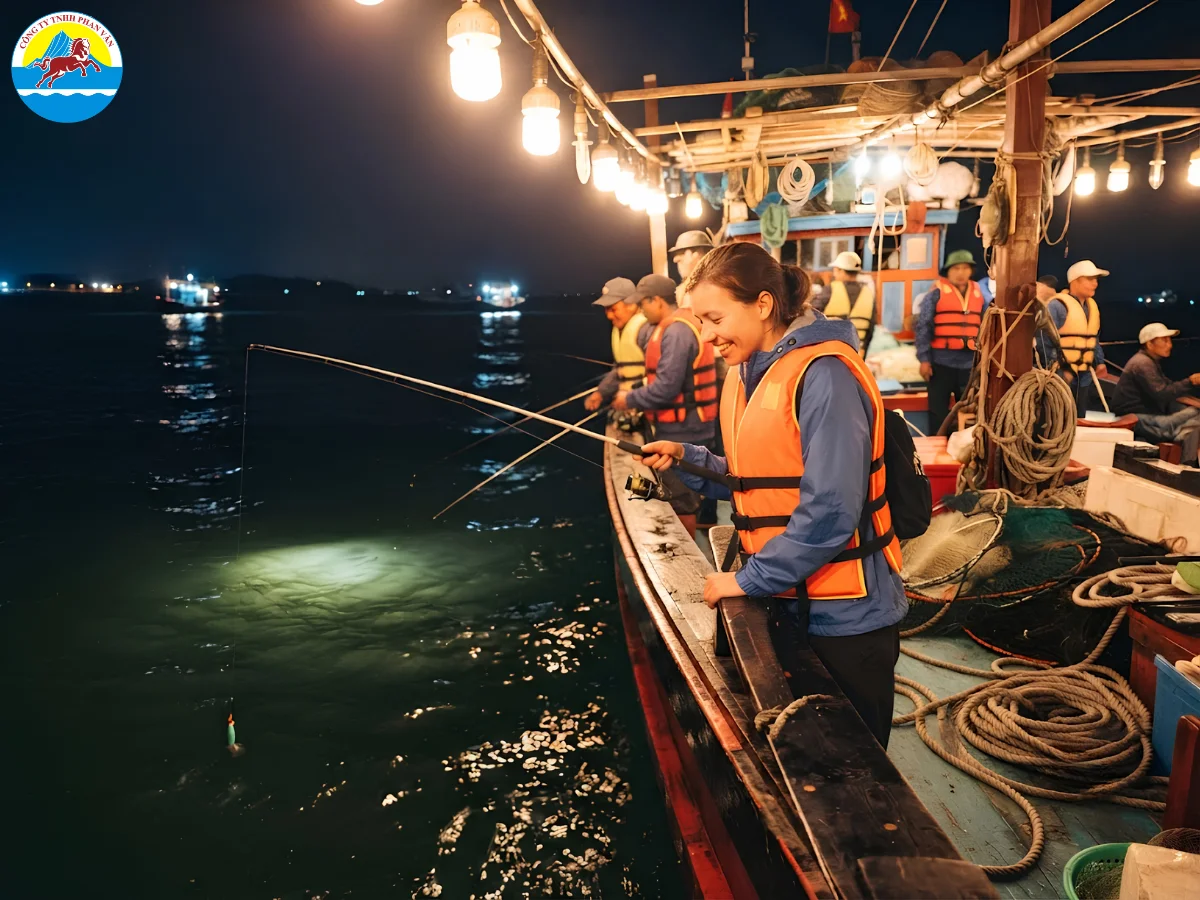 tour câu mực đêm Đà Nẵng