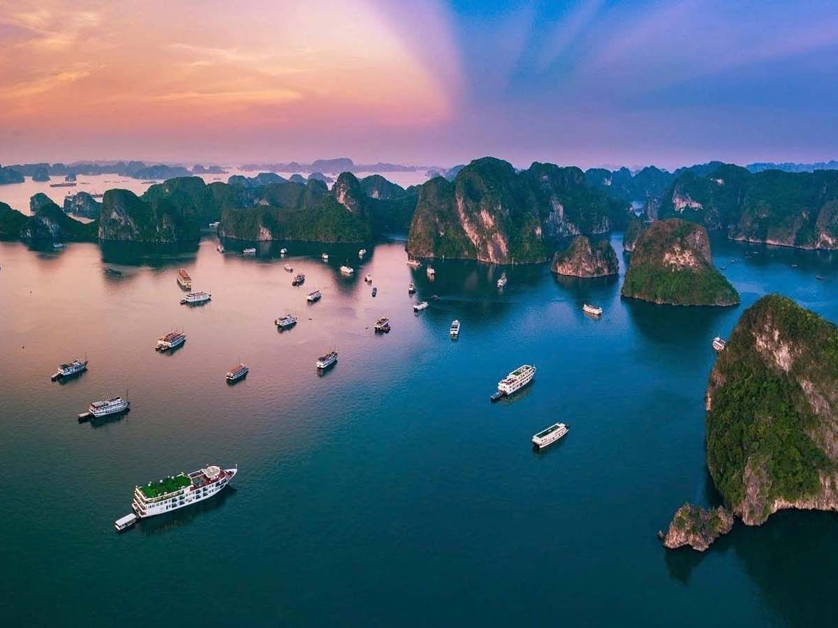 Du thuyền cao cấp lướt trên Vịnh Hạ Long