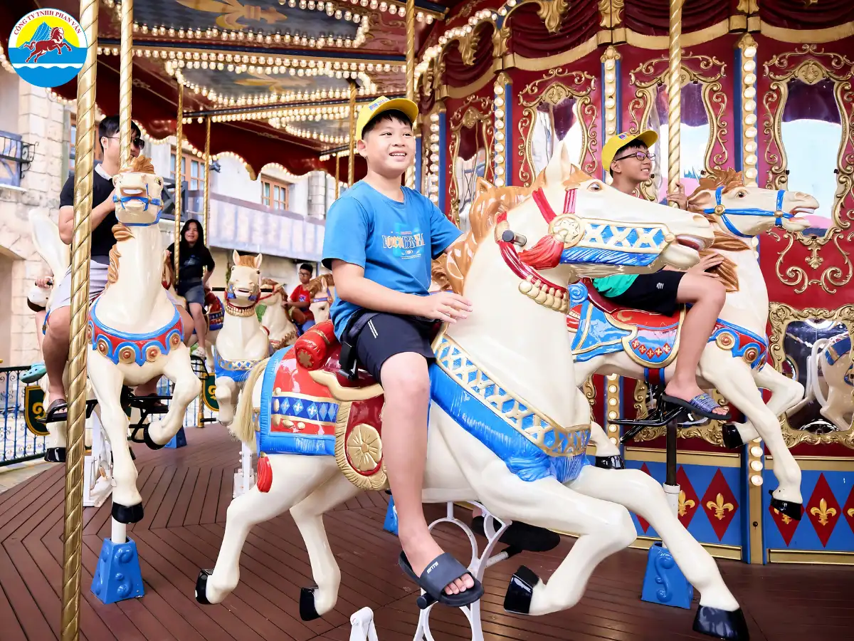 Trẻ em có thể đến Fantasy Park tại Bà Nà Hills
