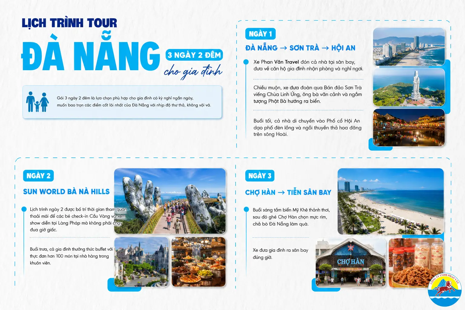 Lịch trình tour Đà Nẵng 3 ngày 2 đêm