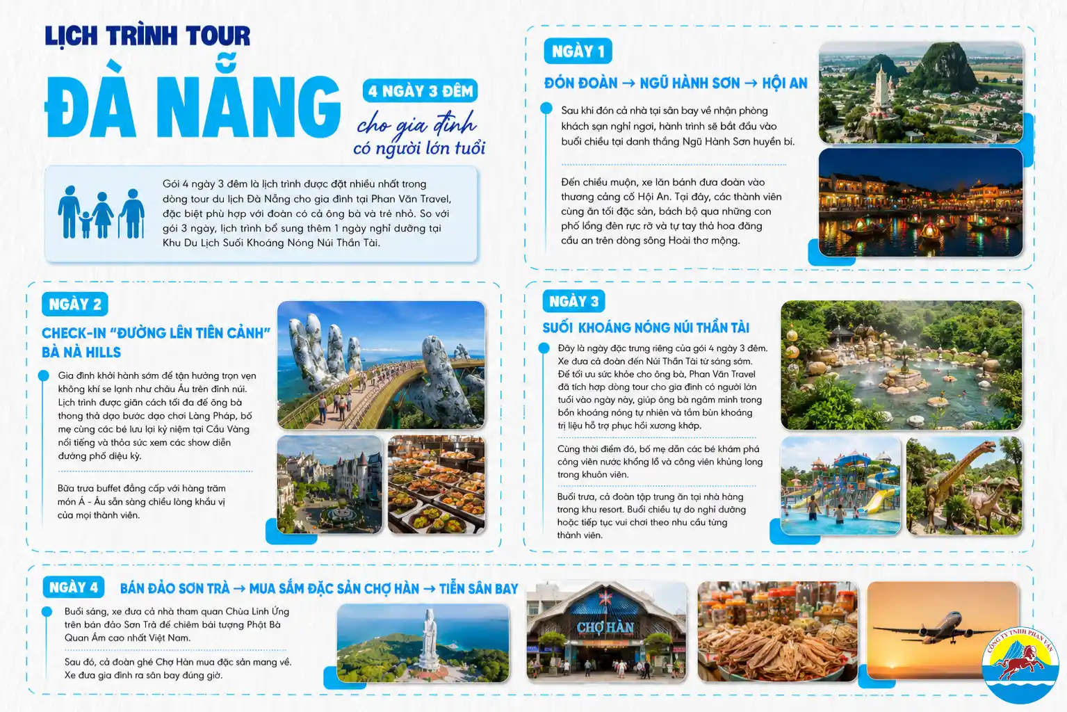 Lịch trình tour Đà Nẵng 4 ngày 3 đêm