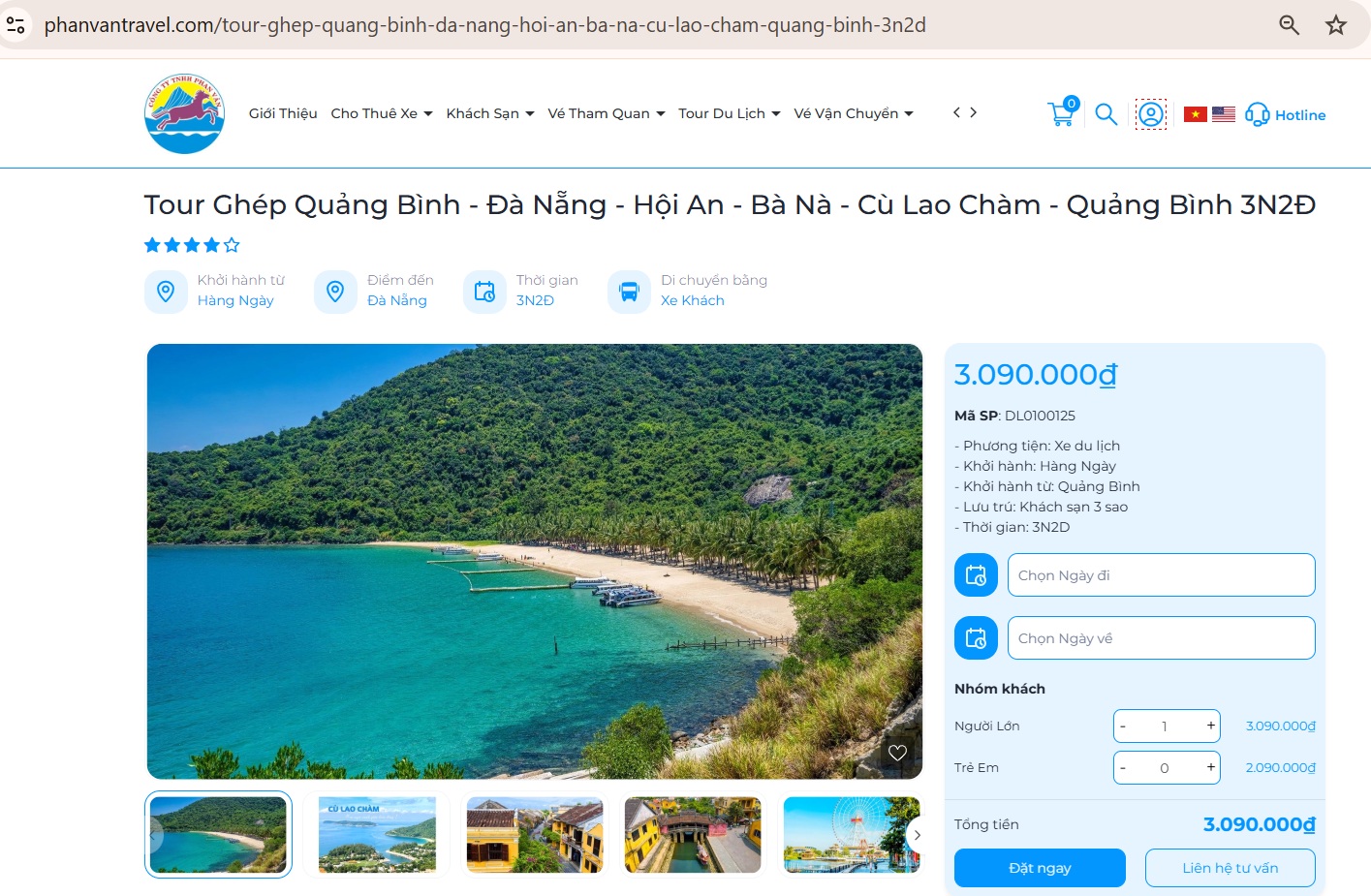 Việc đặt tour trở nên đơn giản hơn rất nhiều nhờ giao diện thân thiện