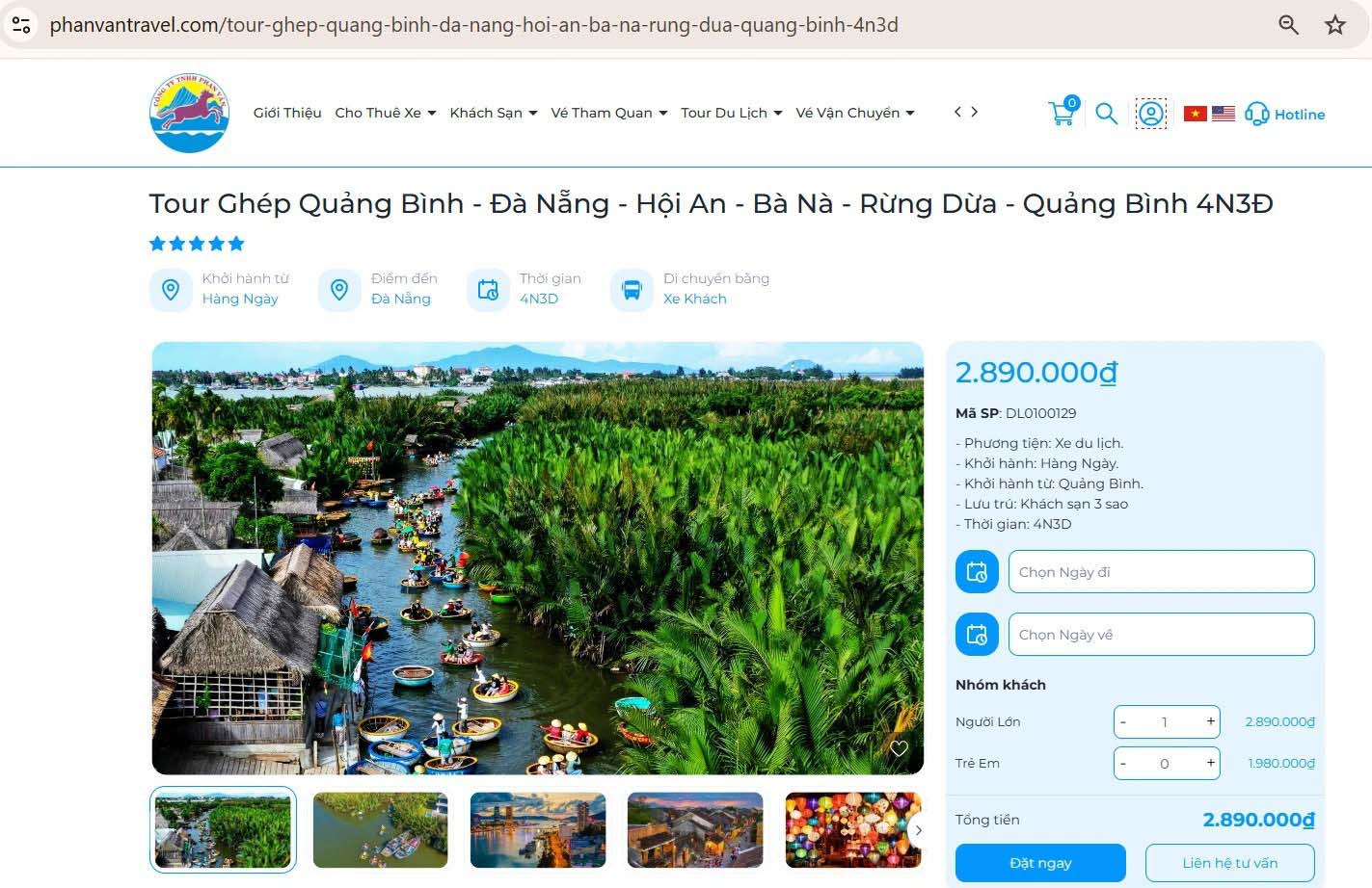 tour ghép quảng bình - đà nẵng 4n3đ