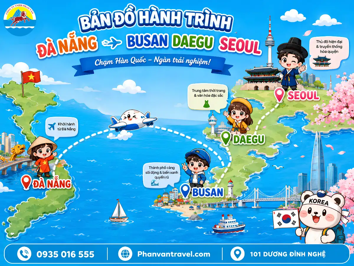 tour Hàn Quốc 6 ngày 5 đêm