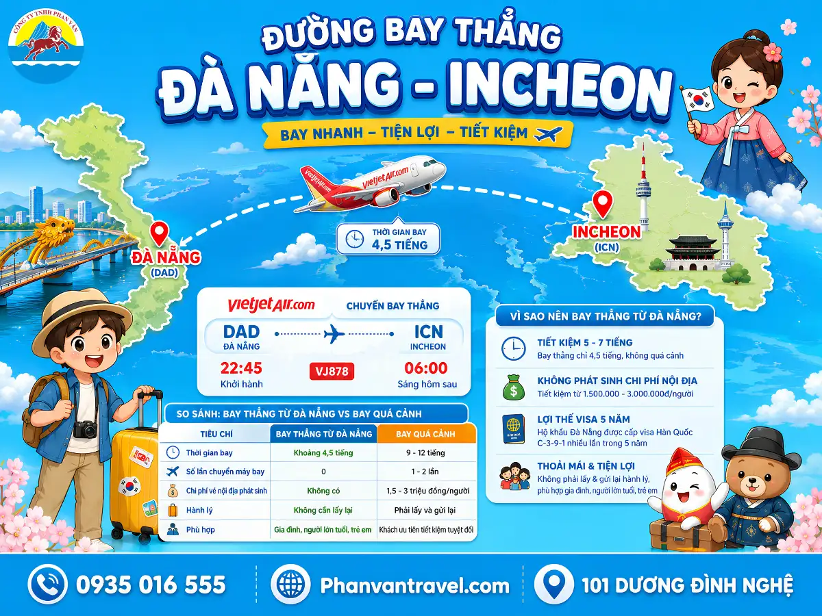 tour Hàn Quốc từ Đà Nẵng