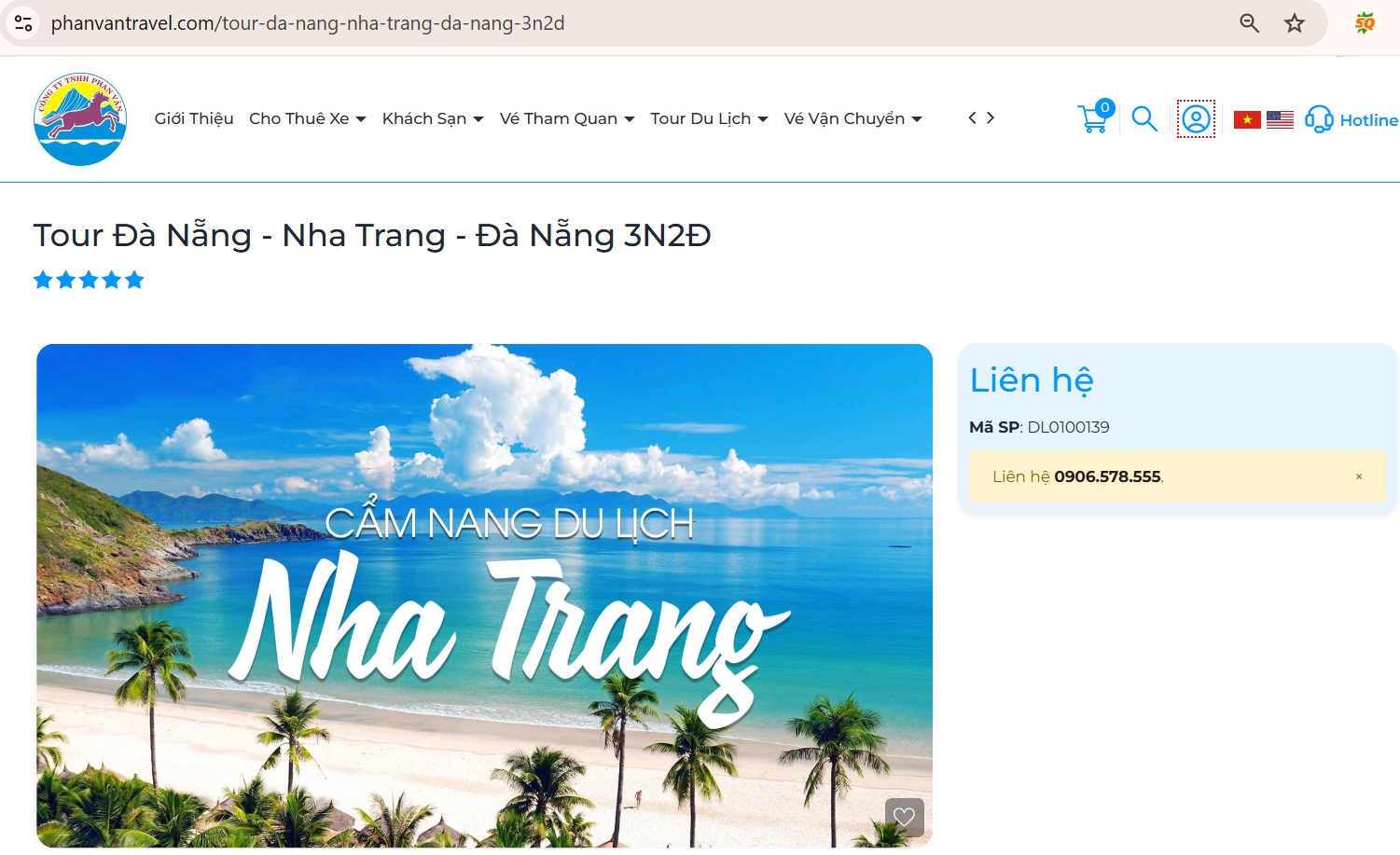 Bạn có thể đặt tour trực tiếp trên hệ thống website