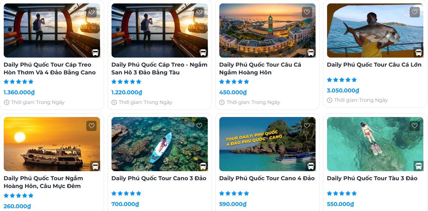 Giá tour hợp lý, phù hợp với nhiều đối tượng khác nhau
