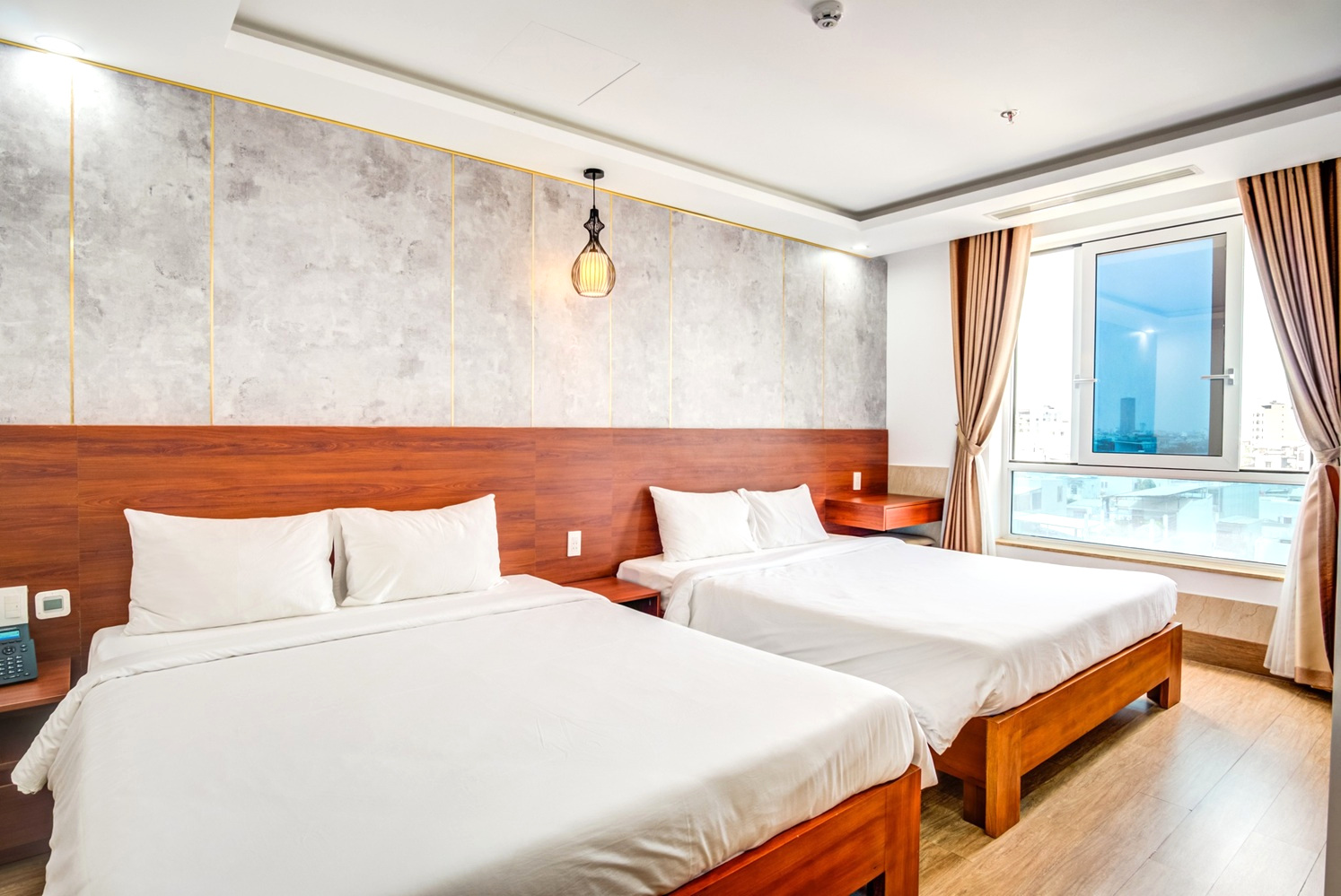 Phòng nghỉ 2 giường tại khách sạn Phan Văn 2