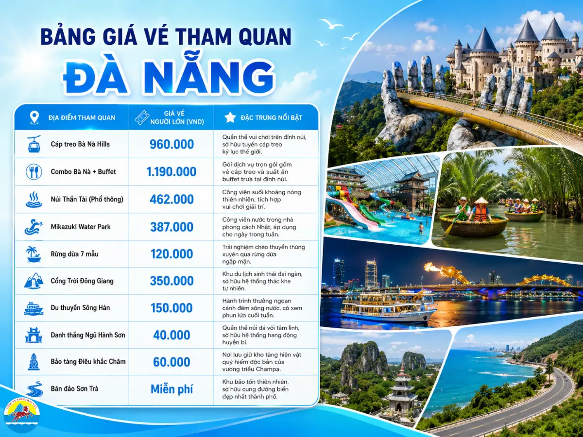 vé tham quan Đà Nẵng