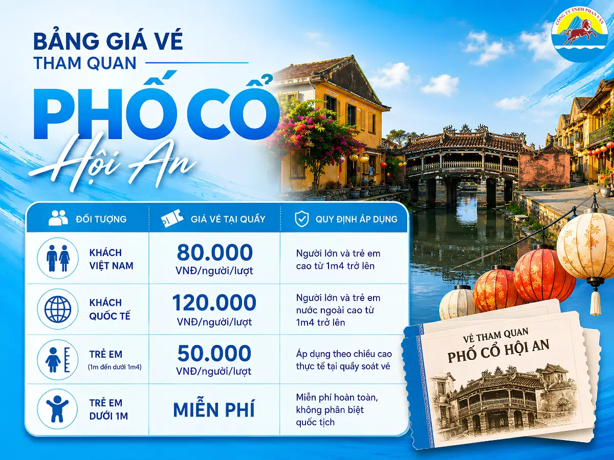vé tham quan Phố Cổ Hội An