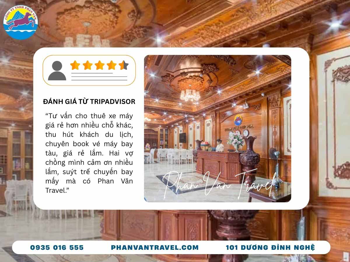 Đánh giá của khách hàng trên Tripadvisor về Phan Văn Travel