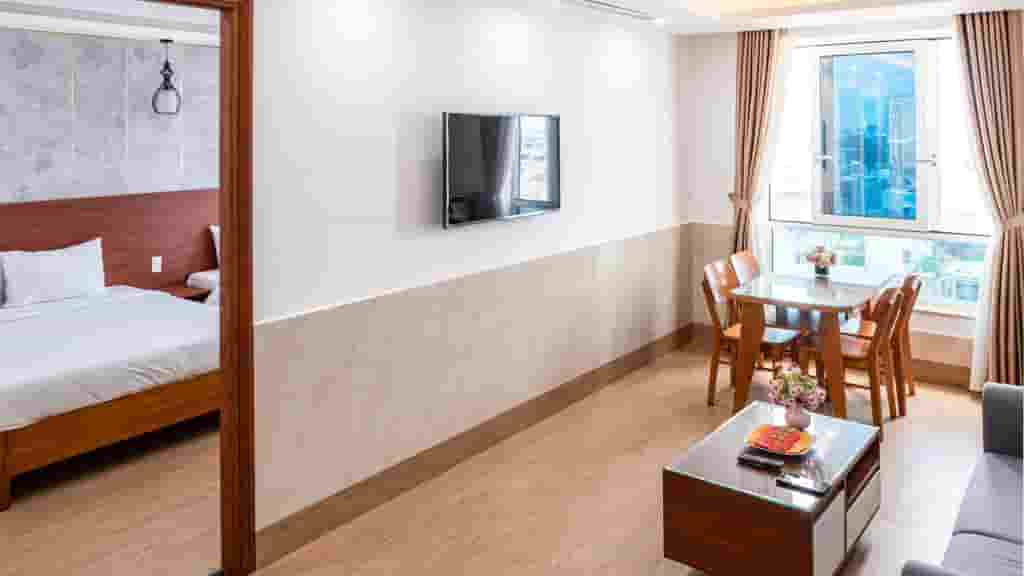 Căn Hộ 2 Giường Đôi Nhìn Ra Thành Phố