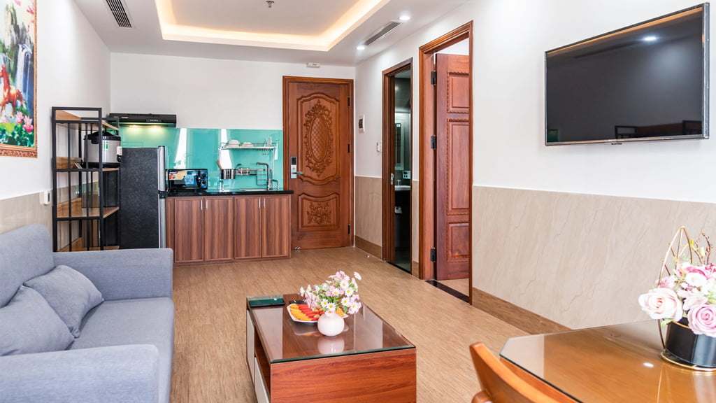 Căn Hộ 2 Giường Đôi Nhìn Ra Thành Phố
