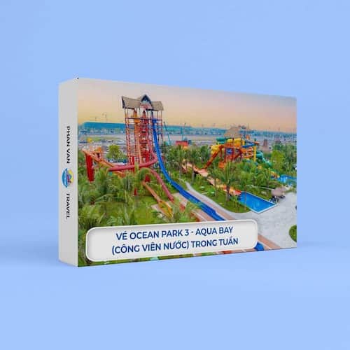 Gift Box Vé Ocean Park 3 - Aqua Bay (Công Viên Nước) Trong Tuần