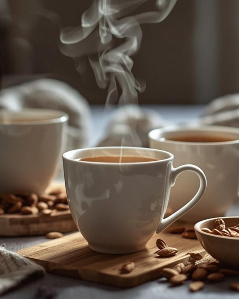 🌙🍵 CÔNG THỨC: TRÀ HẠNH NHÂN, HẠT LANH – GIÚP THƯ GIÃN TRƯỚC KHI NGỦ 🌿✨