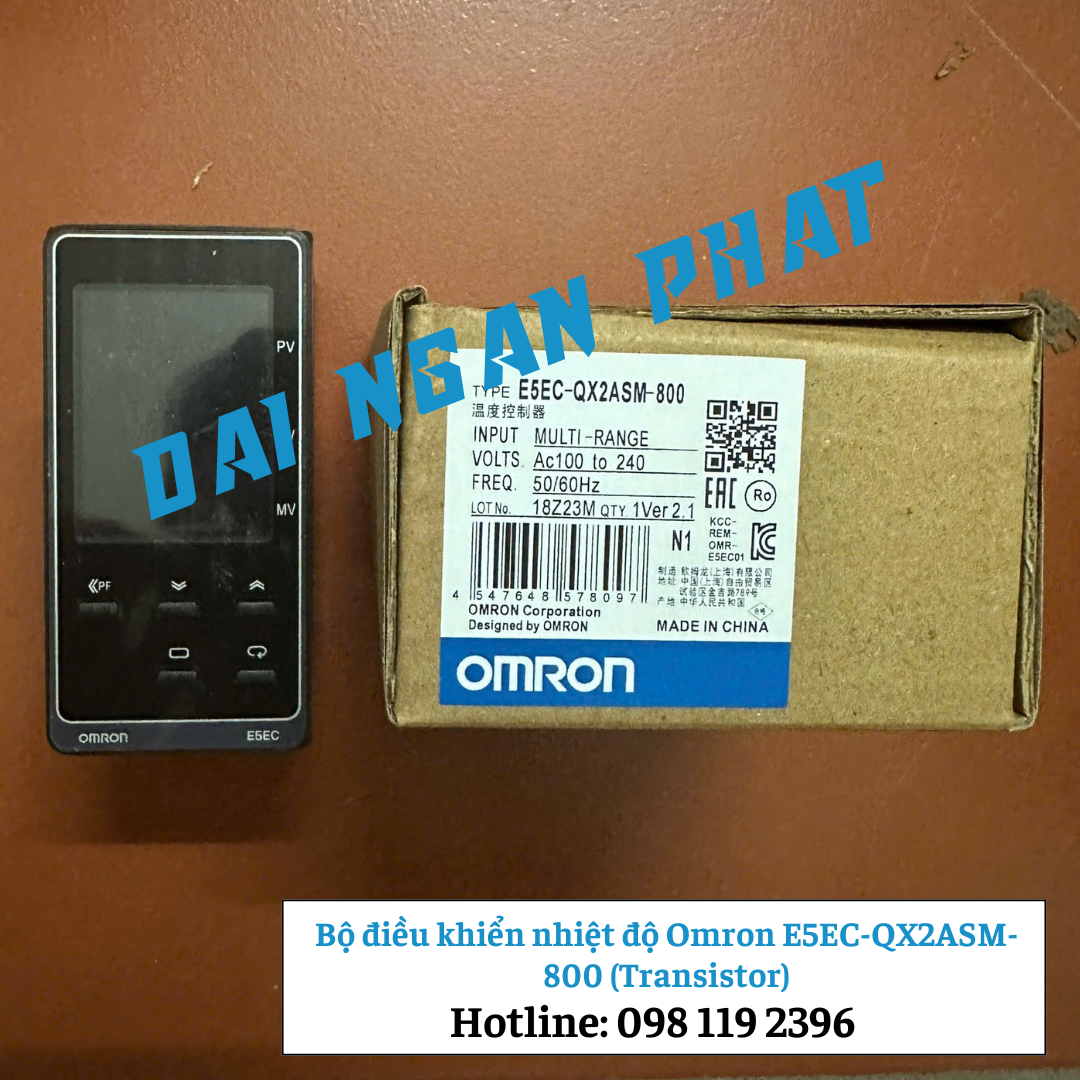 Bộ điều khiển nhiệt độ Omron E5EC-QX2ASM-800 (Transistor)