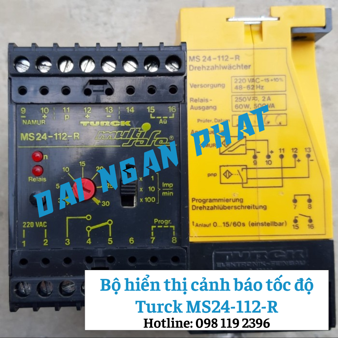 Bộ hiển thị cảnh báo tốc độ Turck MS24-112-R