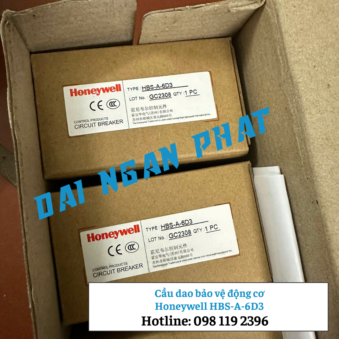 Cầu dao bảo vệ động cơ Honeywell HBS-A-6D3
