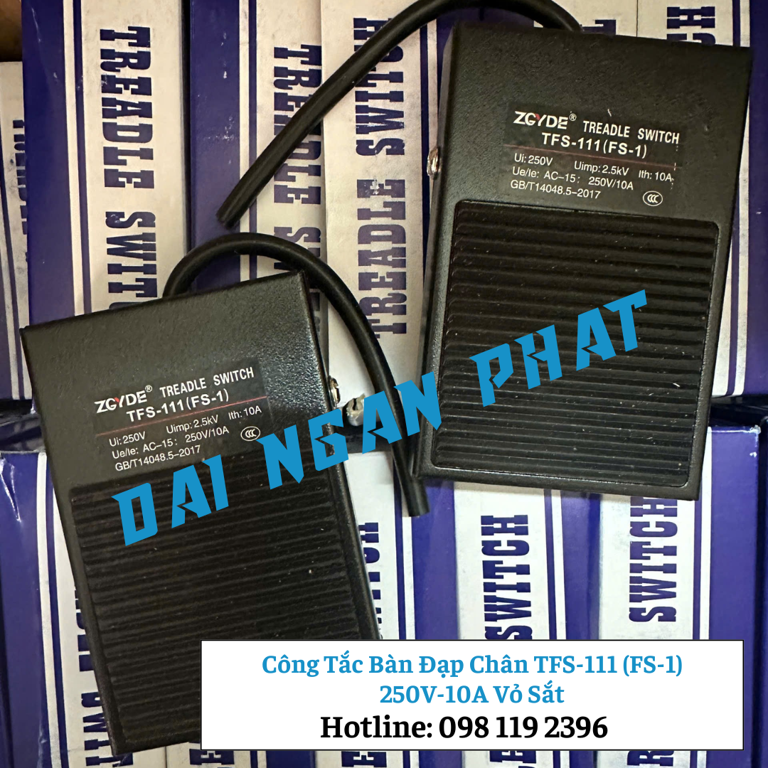 Công Tắc Bàn Đạp Chân TFS-111 (FS-1) 250V-10A Vỏ Sắt