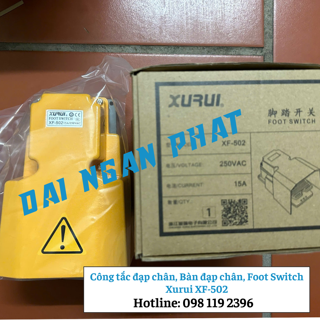 Công tắc đạp chân, Bàn đạp chân, Foot Switch Xurui XF-502