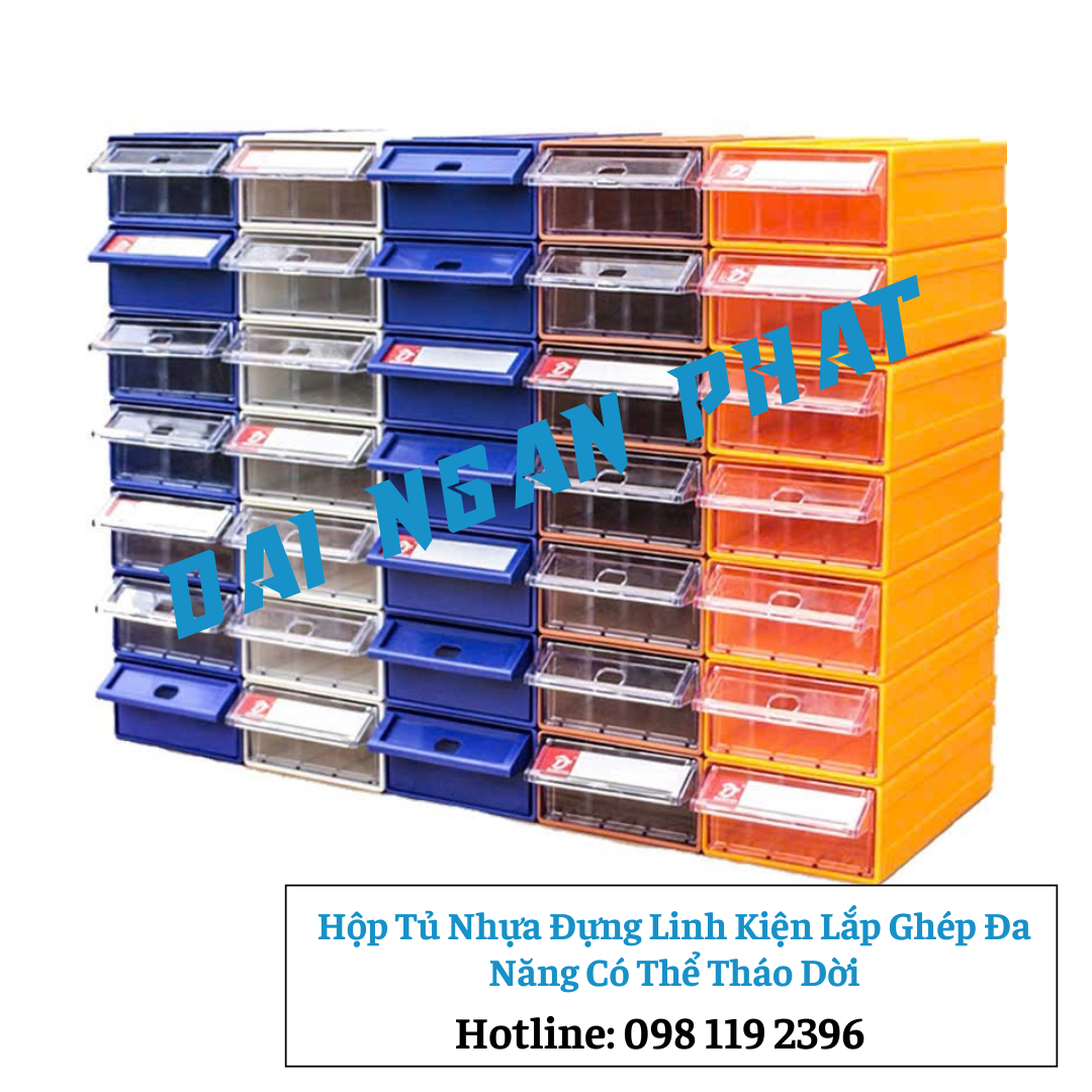 Hộp Tủ Nhựa Đựng Linh Kiện Lắp Ghép Đa Năng Có Thể Tháo Dời